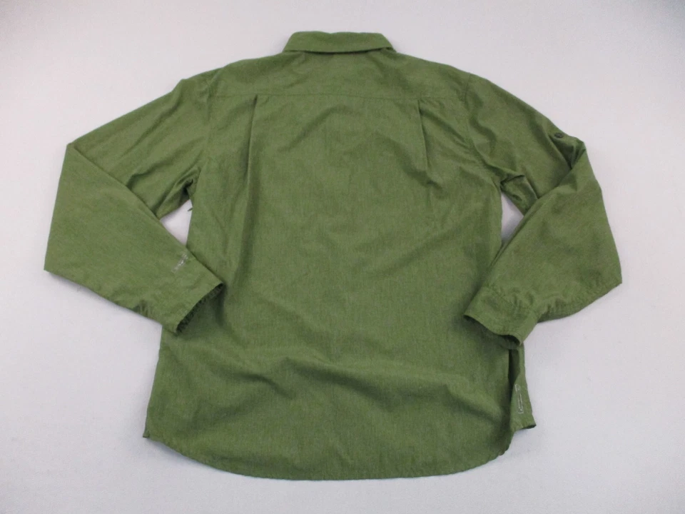 Merrell Shirt Mens Medium Green UV Protection Outdoor Opti Wick Lightweight * - Image 2 of 4