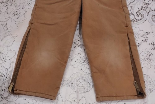 Polar King Bib Overalls Kids Sz 4 Insulated Twill Duck Workwear Cold Weather - Picture 5 of 11