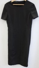 Women's PRADA Black Stretch Knee Length Bodycon Pencil Dress Size UK 16