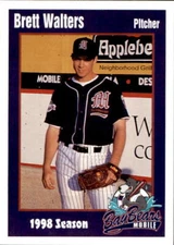 1998 Mobile Bay Bears Team Issue #29 Brett Walters Port Hedland Australia Card