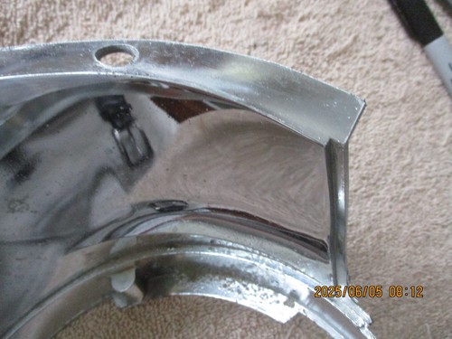 USE 1958 BUICK CENTURY RIGHT HAND OUTER HEADLIGHT BEZEL-PART NUMBER 1182818 - Picture 12 of 14