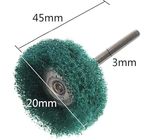 Set Di 3 Ruote Per Lucidatura, 100 Mm, Colore: Bianco