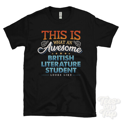DAS IST, WIE EIN TOLLER BRITISCHER LITERATURSTUDENT LUSTIGES T-SHIRT AUSSIEHT