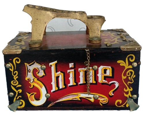 超希少◆Ronson◆1950s英国Shoe shine box シューボックス RONSON Roto-Shine Magnetic (SHOE SHINE BOX FULLY LOADED WITH WAX