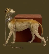 Greyhound Animal For Eastern Procession Neapolitan Nativity Scene 10x17 Cm Clay