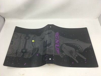 Gnu 3-ring binder, Danny Kass snowboard graphic, top sheet material