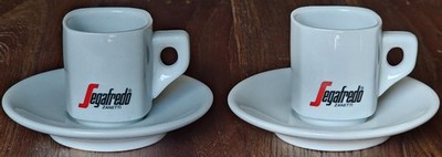 Segafredo Zanetti Espressotasse und Untertasse, Keramik (2-Sets)