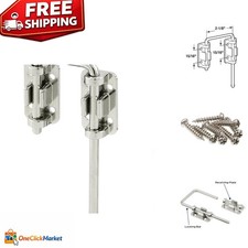 Chrome-Plated Patio Sliding Door Loop Lock - Child Safe, 2-1/8 In.
