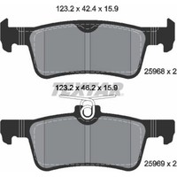 Textar 2596801 Bremsbelagsatz FüR Peugeot 308 LB LP LW LH L3 LC LJ LR LX L4