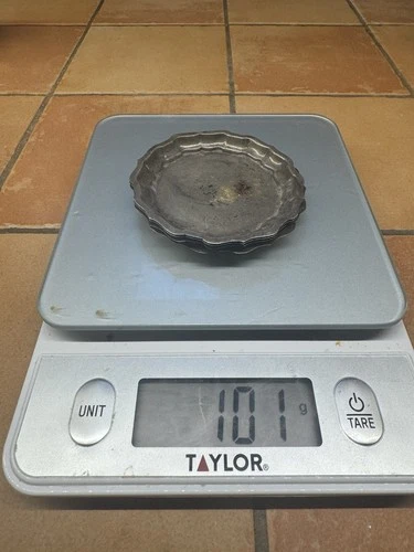 Antique 3x3 Plates  Sterling Silver  X101 Grams  Chippendale