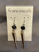 Francesca’s Gold Tone Spike Earrings #1430