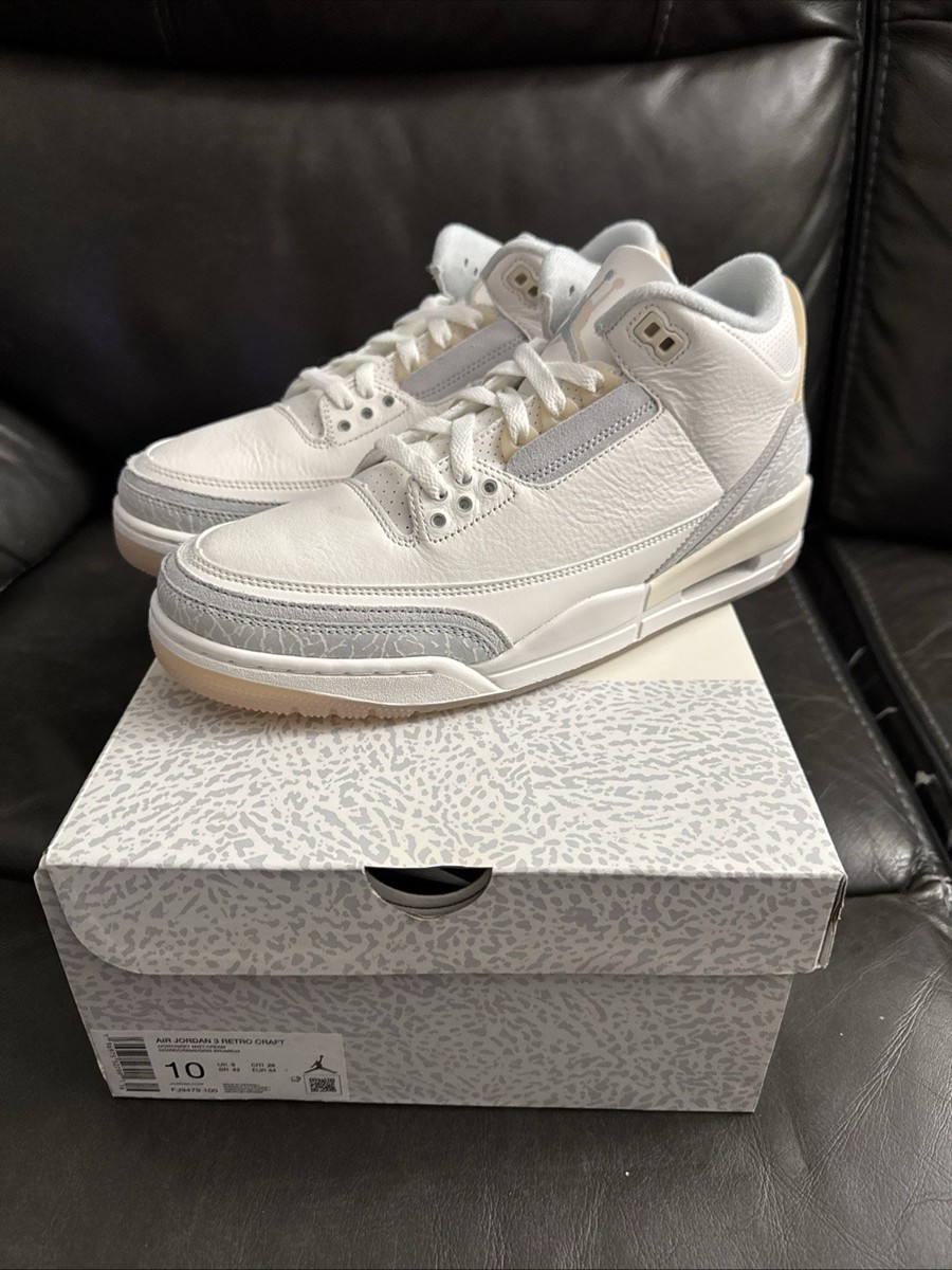 Air Jordan 3 Retro SE Craft Ivory, Brand New, Size 10, FJ9479-100
