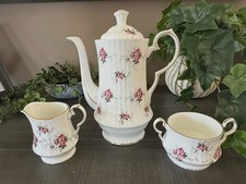 Vintage Hammersley Princess House Windsor Rose Tea Coffee Pot Sugar Creamer