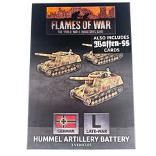 X3 Hummel Artillery Battery Lw Resin - Finecast Battle Front Group Flames Of War