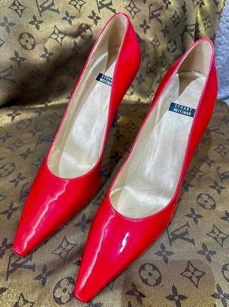 Damen Stuart Weitzman Heels Rot Lack 39,5