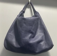 Furla Purple Genuine Leather Hobo Bag Basic Minimalist Bag Charm Italy Vintage