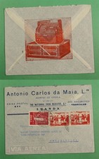 DR WHO 1949 PORTUGUESE ANGOLA ADVERTISING AIRMAIL TO SWITZERLAND R22067