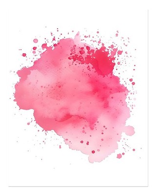 Rosa abstrakte Aquarell-Splash-Wandkunst, minimalistisches Dekor Abs