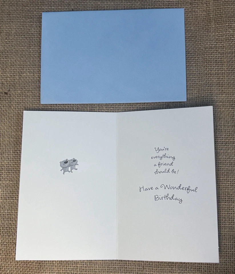 Tarjeta de cumpleaños Gibson Bears amigo amistad twee antropomórfico dulce Foto 2 de 4