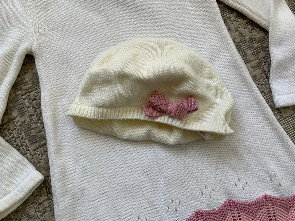 VESTIDO DE PUNTO INFANTIL JILLIANS CLOSET CON SOMBRERO A JUEGO TALLA 24 MESES Foto 2 de 4
