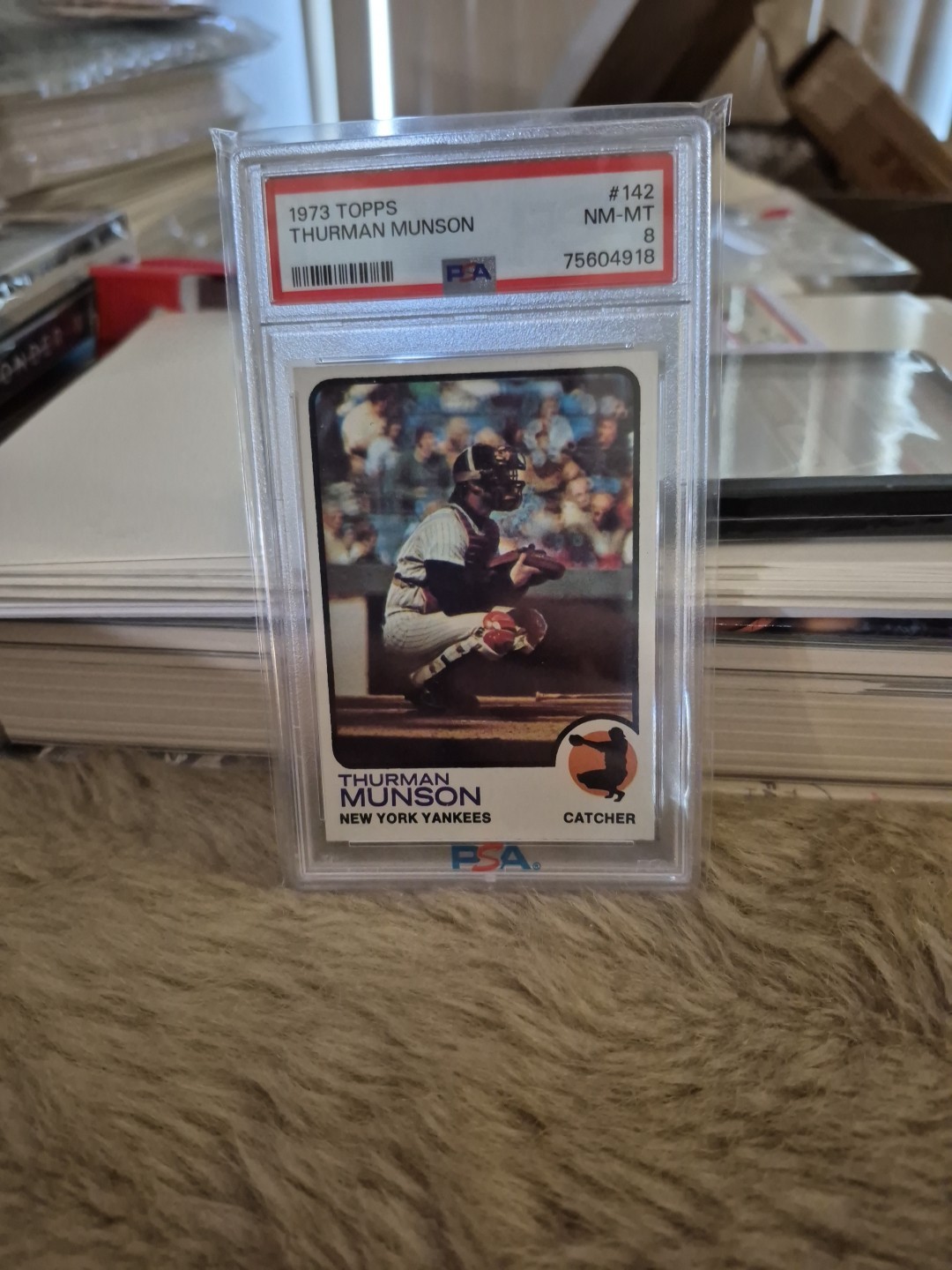 1973 Topps - Thurman Munson #142 PSA NM-MT 8 💥💥💥💥💥