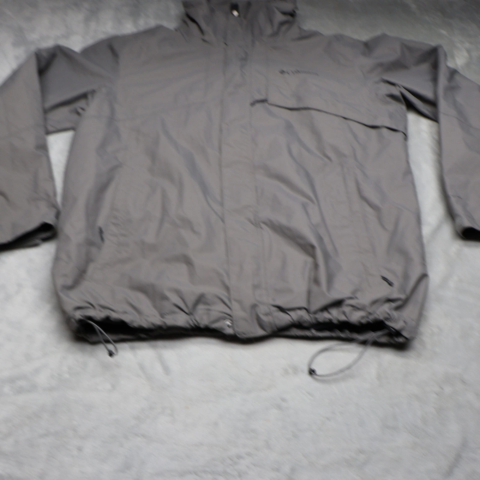 Columbia Jacket Mens Large Grey Bugaboo II Omni Heat Waterproof Wind 3in1 Shell
