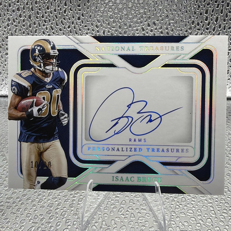 2024 National Treasures ISAAC BRUCE Personalized Treasures AUTO Holo SIlver  /10