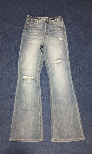 RFM LOS ANGELES Light Wash Distressed High Rise Flare Jeans 5 NWOT
