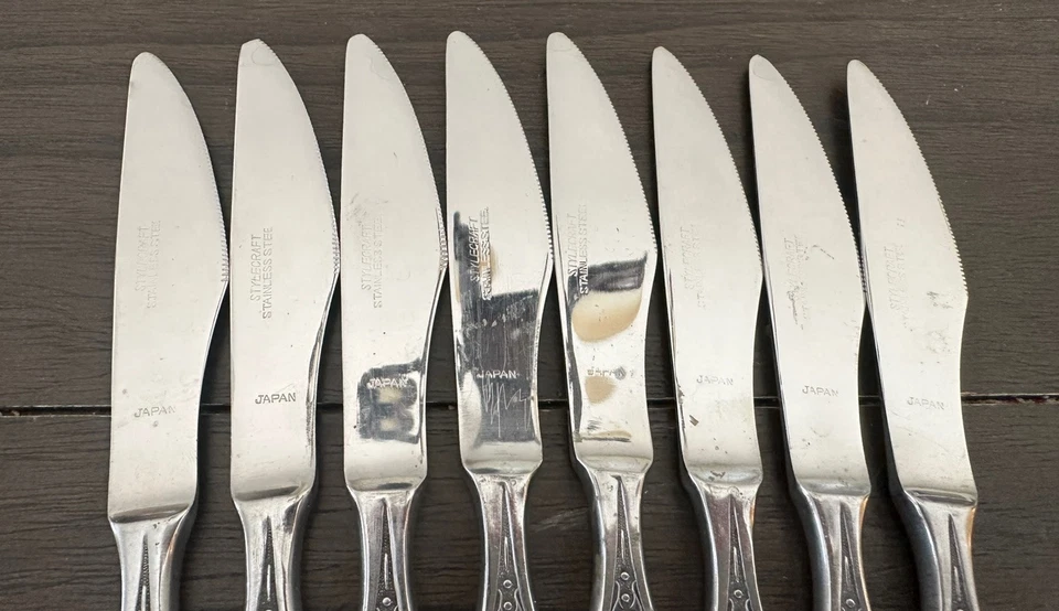 Stylecraft Stainless Japan - SYF20 Pattern - SET OF Dinner Knives - Image 4 of 4