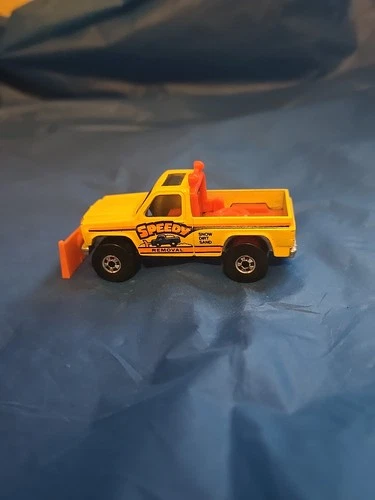 Vintage 1979 Hot Wheels Speedy Removal Yellow Truck/Plow Hong Kong Blackwall