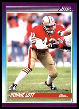 Ronnie Lott 1990 Score #170 49ers NFL READ FREE SHIPPING AutographDen