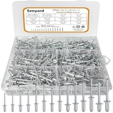 525 Pcs pop Rivets, Pop Rivets Assortment Kit, Aluminum Rivets kit, Pop Rivet...