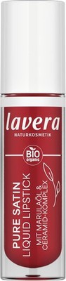 lavera Pure Satin Liquid Lipstick Poppy Red 01 Naturkosmetik 1Stück