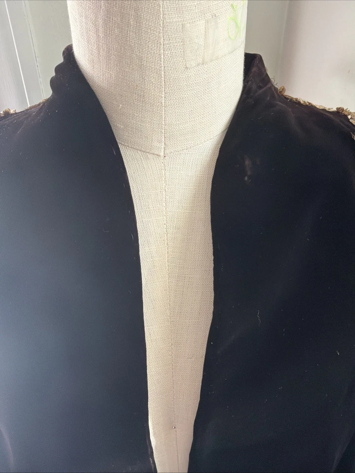 Marsha оригинальный винтажный оригинальный бархатный обеденный/оперный плащ с блестками с подкладкой Shoul - Изображение 4 из 4