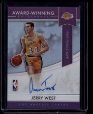 2021-22 Panini Impeccable Basketball Jerry West #AW-JWE Award Winning Auto