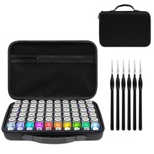 Model Paint Storage Case for Testors Paints, Paint Organizer Bag Holds 60 Bot...