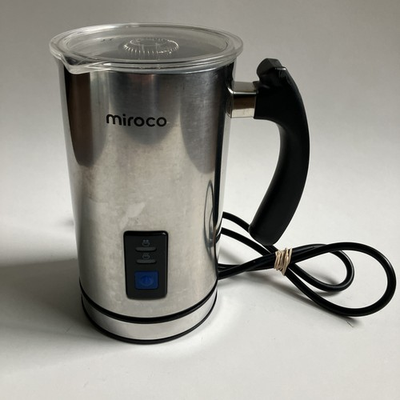 #ad Miroco Milk Frother Stainless Steel Cold and Hot Foam Model MI MF001 WORKS $13.89