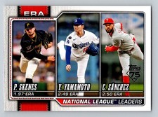 2026 Topps Series 1 Skenes Yamamoto Sanchez 2025 ERA National League Leaders