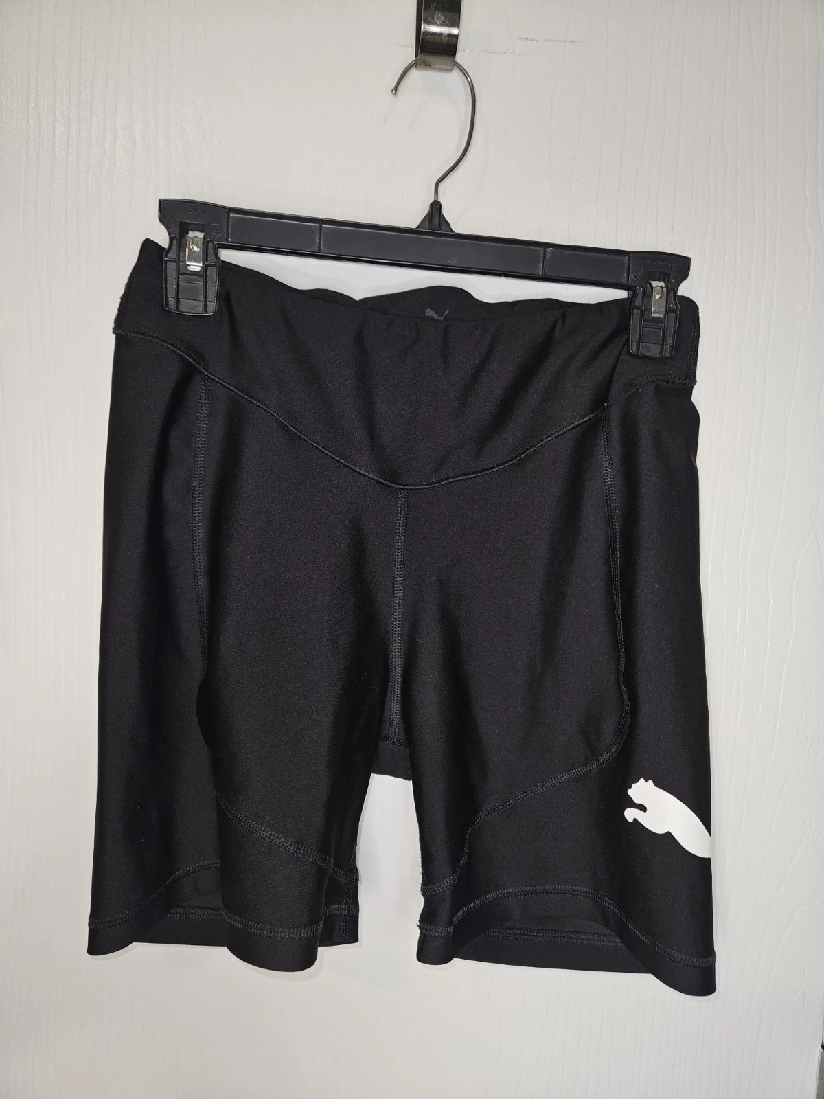 Mens Vintage Black Puma Compression Booty Shorts Jock Spandex Tights XS