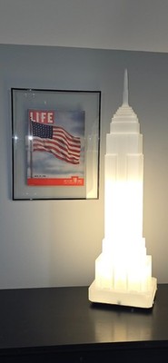 1980s Vintage Empire State Building Lamp by Takahashi Denson Midori RARE Deco