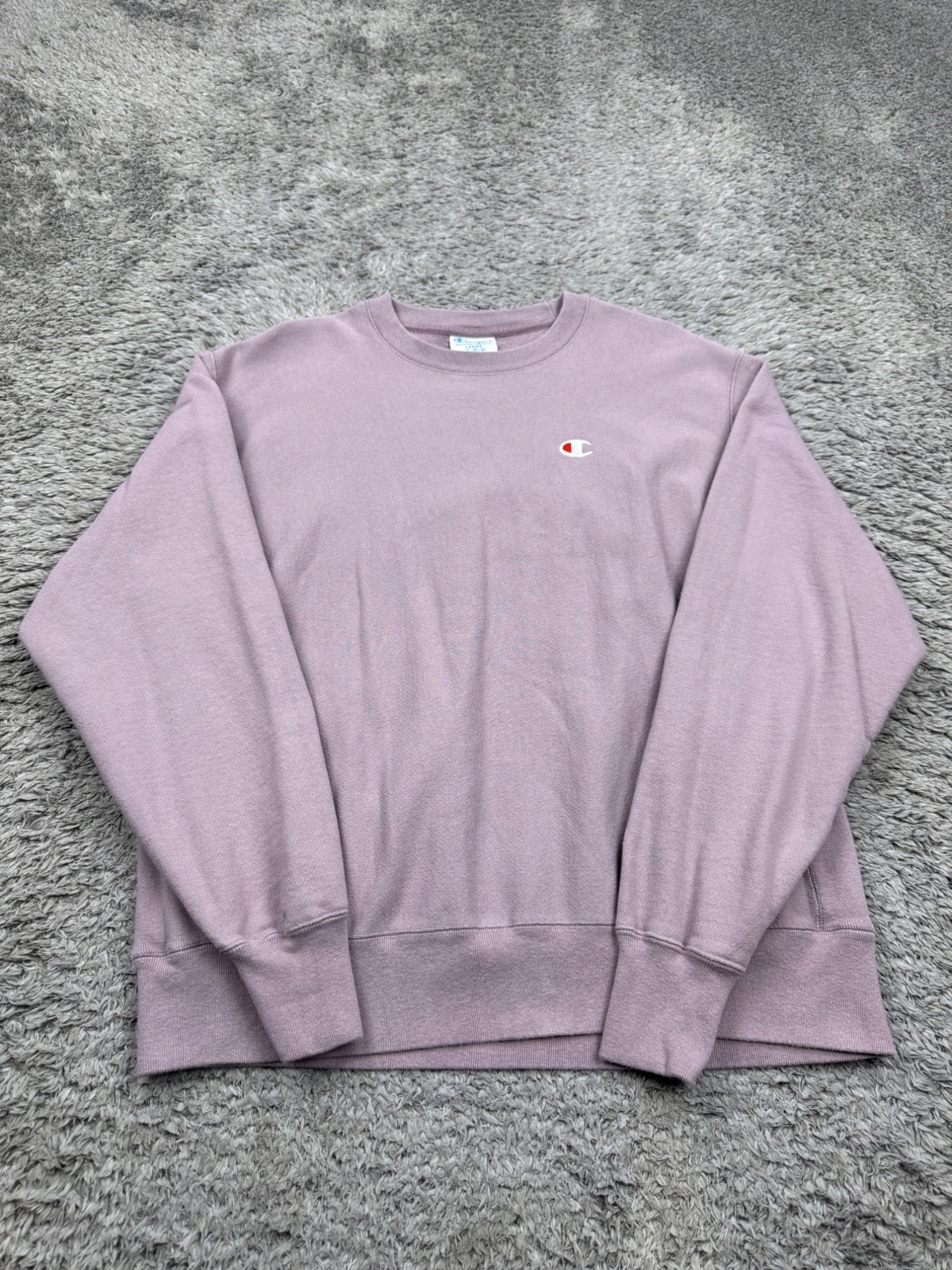 Champion Reverse Weave Sweatshirt Men Large Blank Purple Fleece Crewneck Vtg 90s
