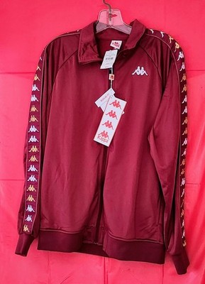 New Kappa Streetwear 222 Banda Annistonin Red  Zip Up Track Jacket M 381D1KW NEW