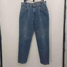 Vintage Levis 545 Loose Fit Jeans Mens 36x32 Blue Denim Orange Tab 00545