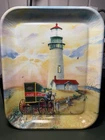 Vintage Coca Cola Yaquina Head Lighthouse Collectible Serving 13" Tray 2000