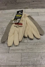 Men's Wells Lamont Hob Nob Canvas Dot Gloves - Size L - New