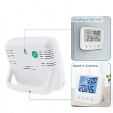 LCD Digital Indoor Hygrometer Thermometer Humidity Monitor Meter Alarm Clock