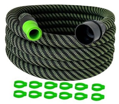 Suction Hose D 27/32 X 3.5m(11.5ft) for Festool,Knitted 3.5m+Cord Clips*12