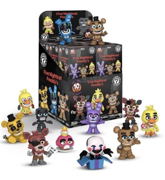 FUNKO MYSTERY MINIS FIVE NIGHTS AT FREDDY'S 10th ANNIVERSARY SEALED CASE of 12