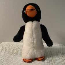 Vintage 1977 Dakin Penguin Plush Toy With Hat No Scarf