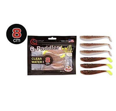 Quantum Q-Paddler Power Packs 8cm 3x wakasagi + 3x brown shiner Clear Water Mix 